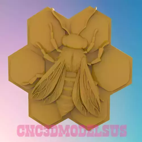 Bee 3D MODEL STL FILE FOR CNC ROUTER