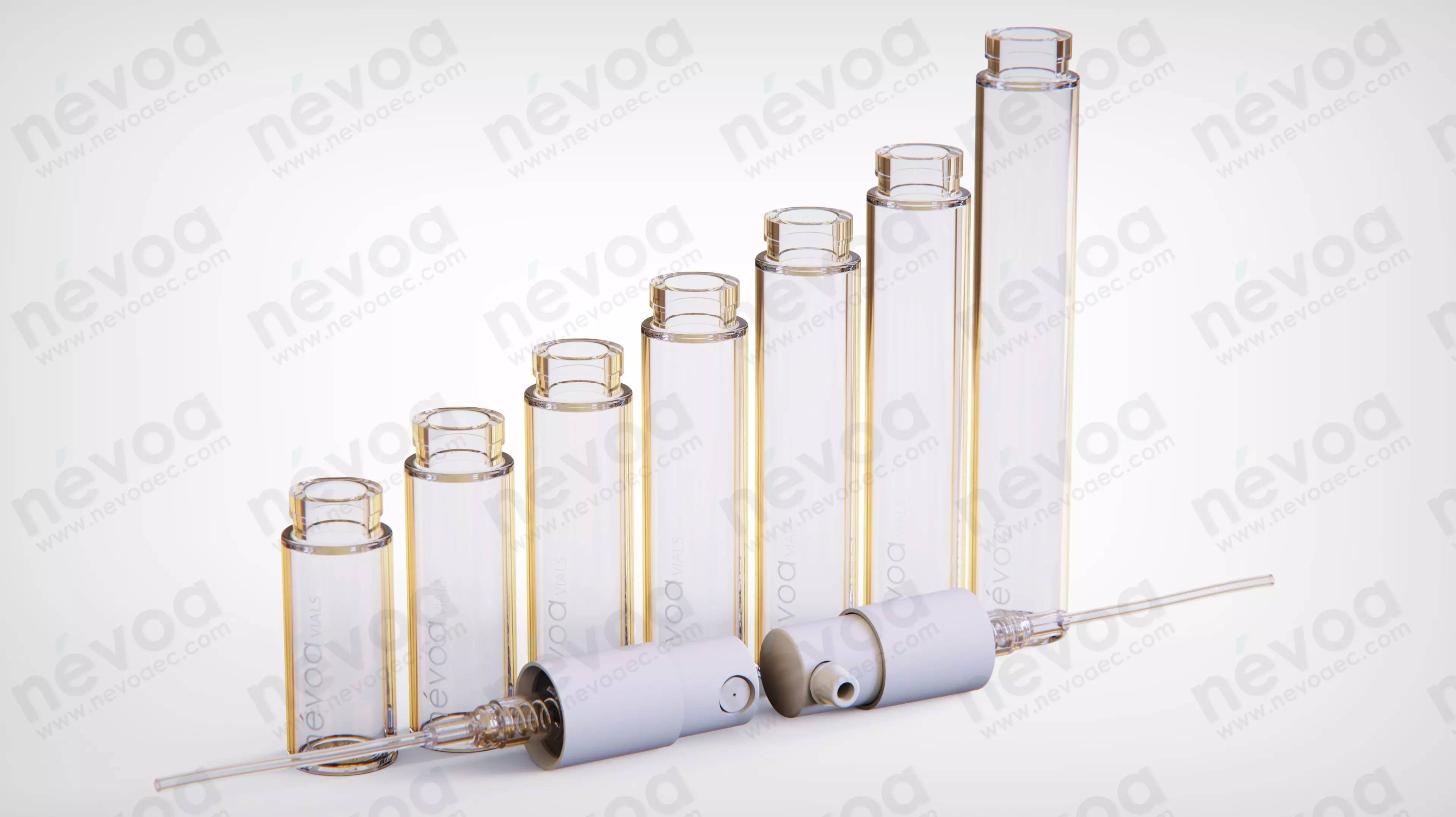 Vial Series - Mist sprayer - Cream pump - 1-5 - 5 ml 3D Model Collection_0