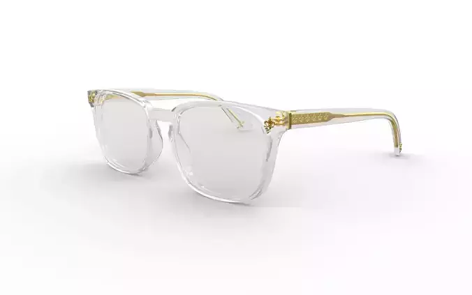 Square Sunglasses With Clear Frames
