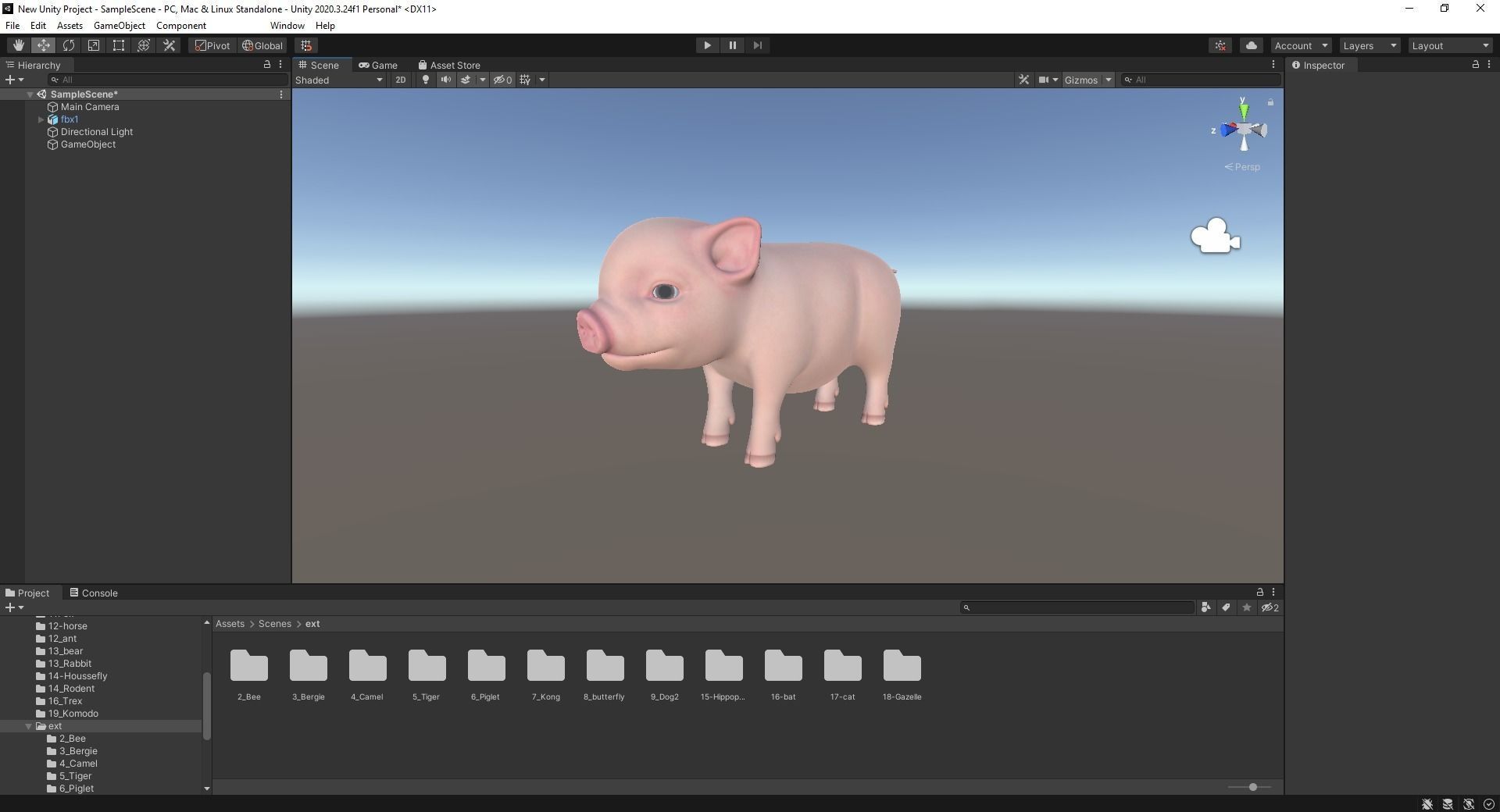Playful Piglet 3D Pig Model Low-poly 3D model_16