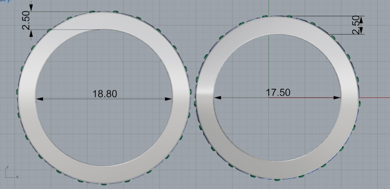 2 wedding ring heart 3D print model_7