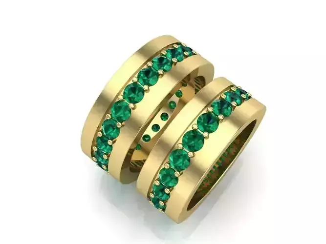 2 wedding ring heart