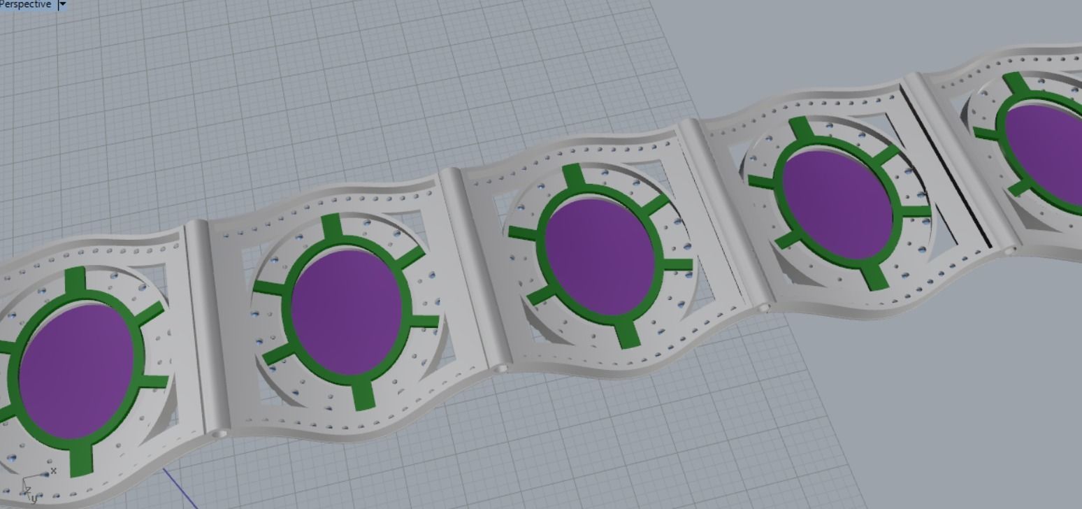 link bracelet mens 3D print model_10