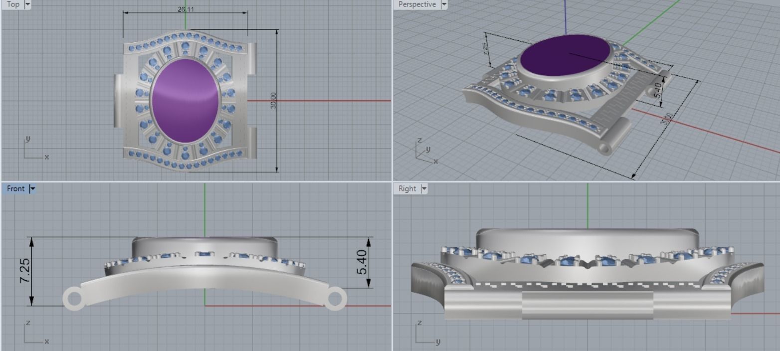 link bracelet mens 3D print model_8