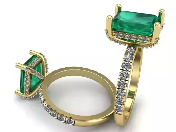 2 pieces beautiful engagement ring