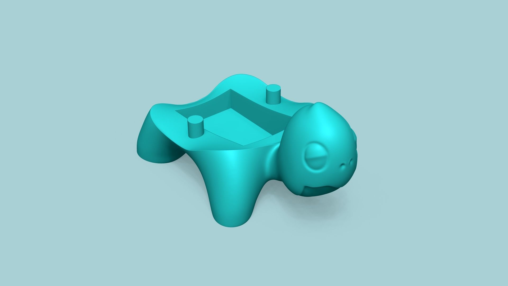 Garden Turtle Key Hide STL - Secret Yard Decor 3D print model_8