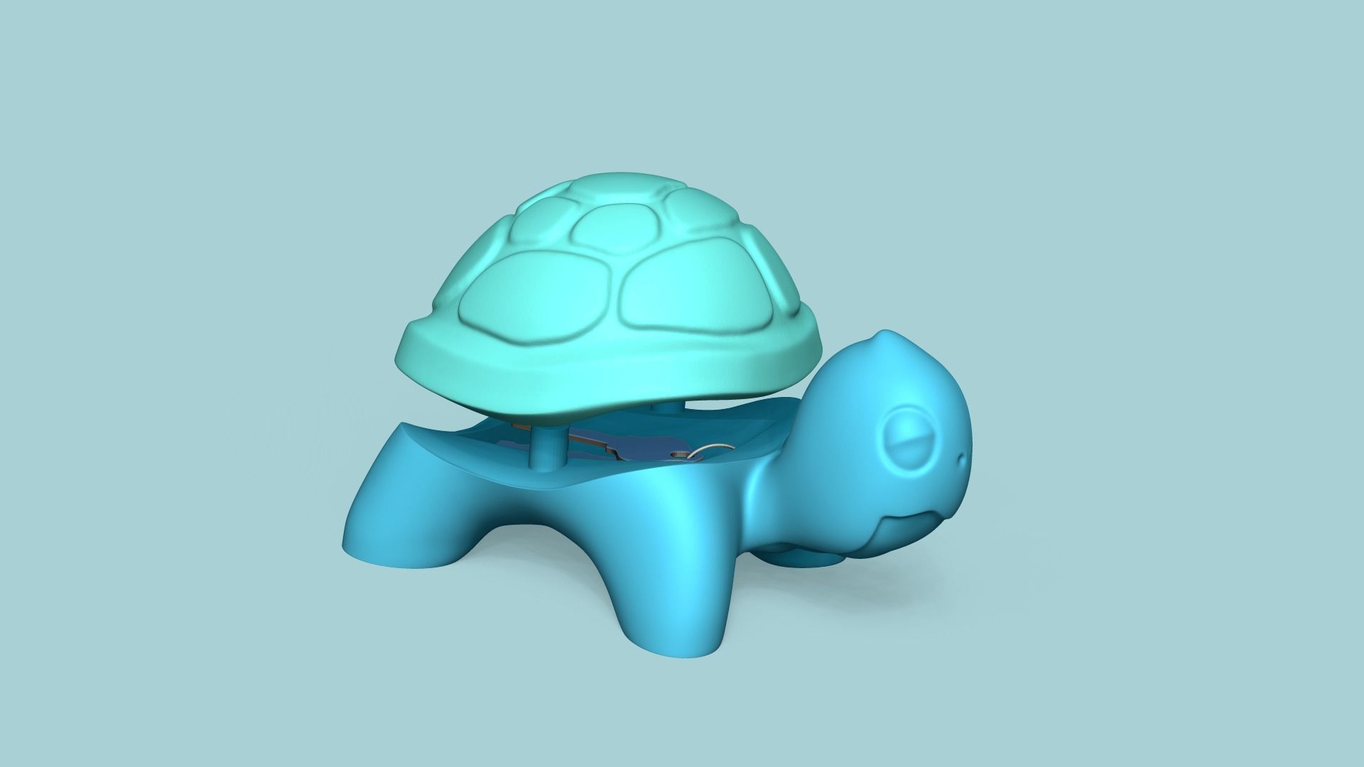 Garden Turtle Key Hide STL - Secret Yard Decor 3D print model_5