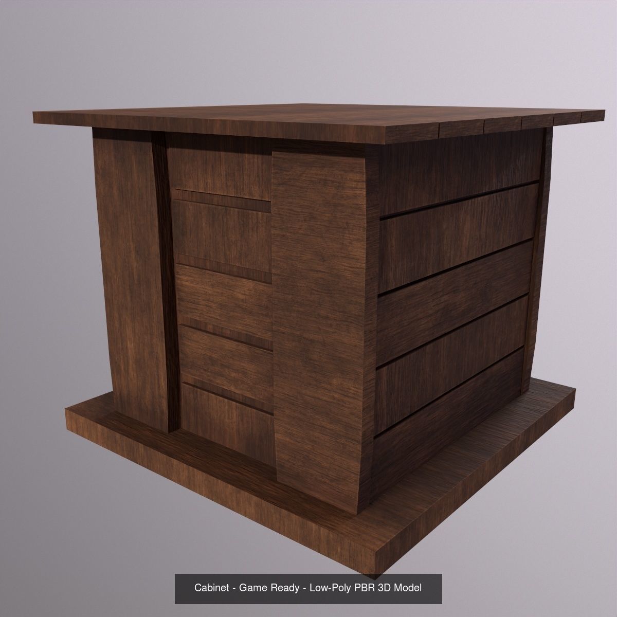 Cabinet Pack - Game Ready - Low Poly PBR 3D Model 3D Model Collection_11
