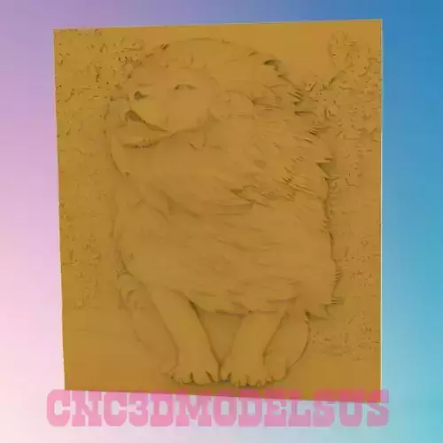 Lion 3D MODEL STL FILE FOR CNC ROUTER LASER