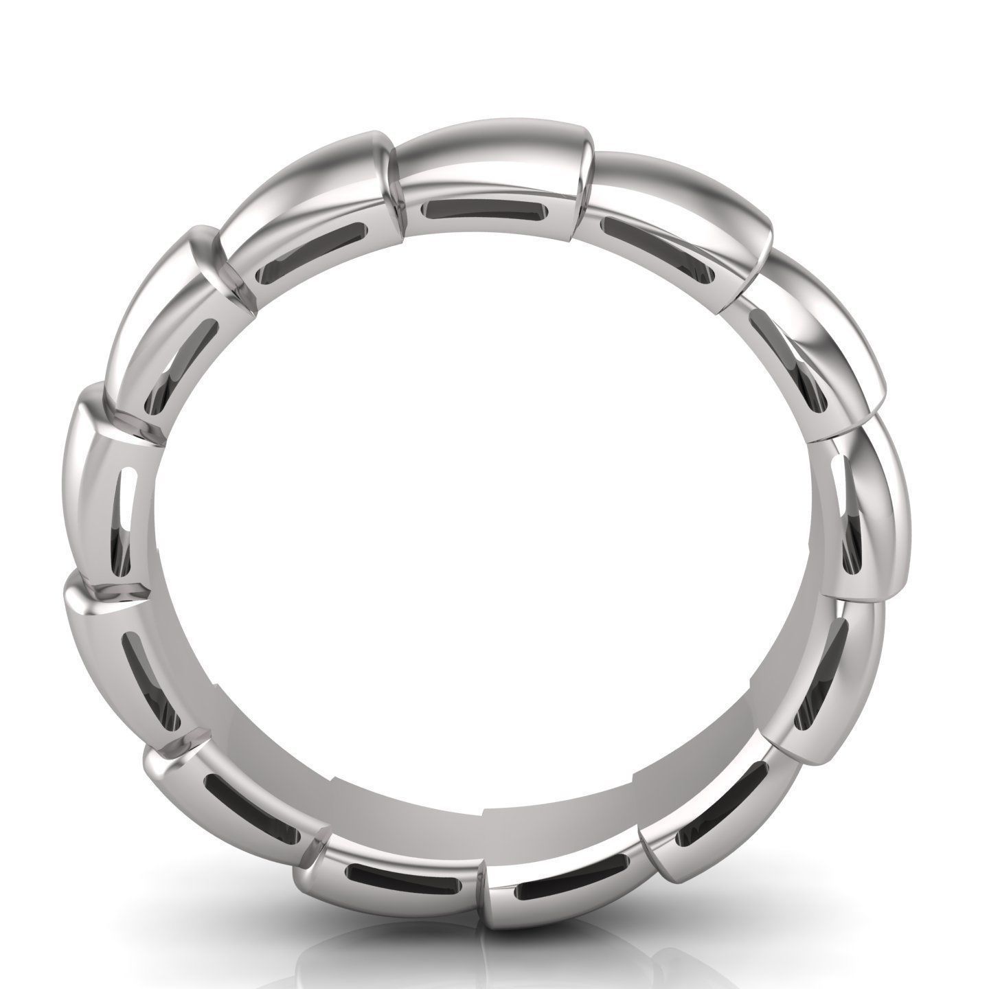 Snake Engagement Wedding Ring 3D print model 3D print model_4