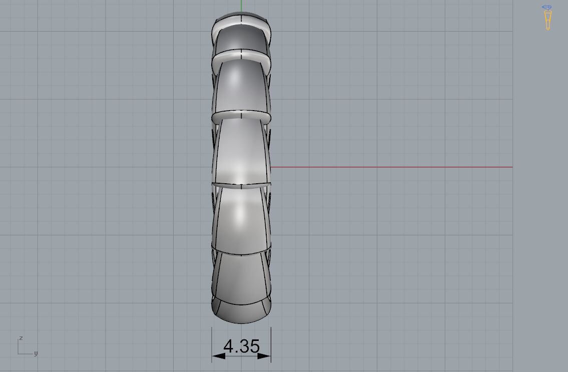 Snake Engagement Wedding Ring 3D print model 3D print model_6