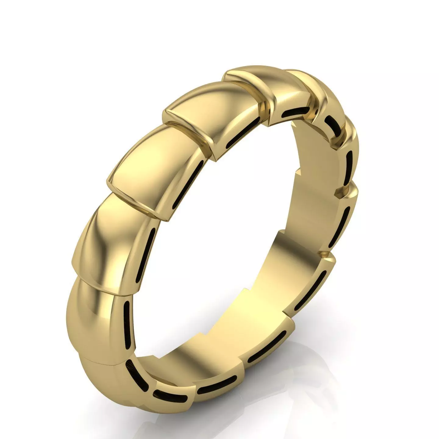 Snake Engagement Wedding Ring 3D print model 3D print model_0