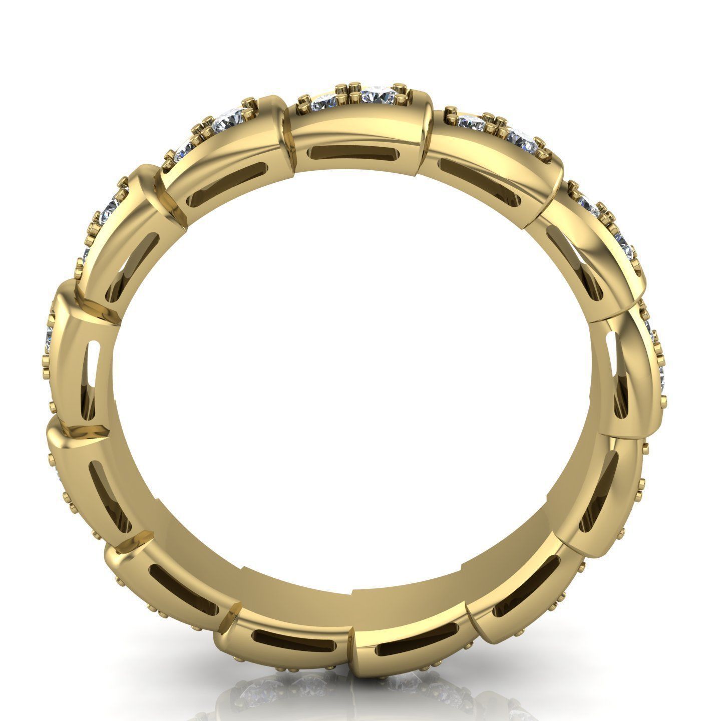 Snake Engagement Wedding Ring With Diamonds 3D print model 3D print model_3