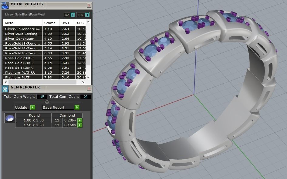 Snake Engagement Wedding Ring With Diamonds 3D print model 3D print model_10