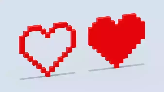 Heart Pixel Icons