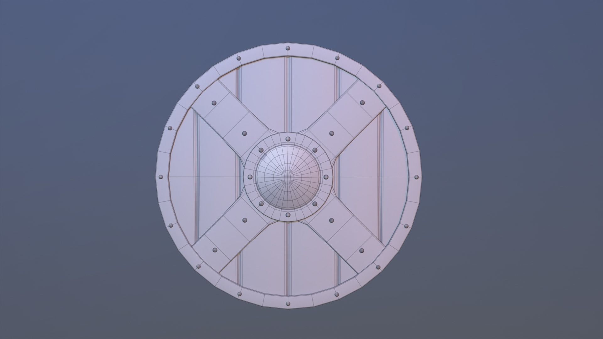 Viking Shield 2 Free low-poly 3D model_11