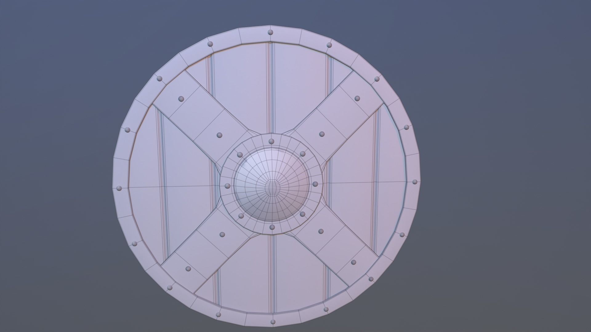 Viking Shield 2 Free low-poly 3D model_10