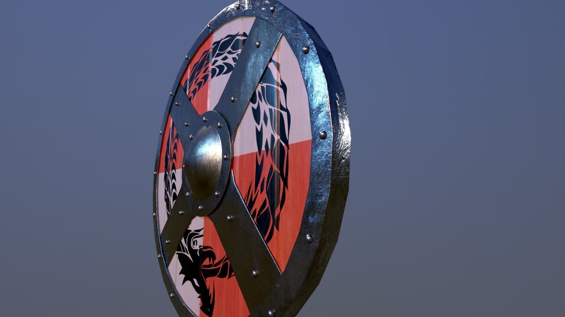 Viking Shield 2 Free low-poly 3D model_6