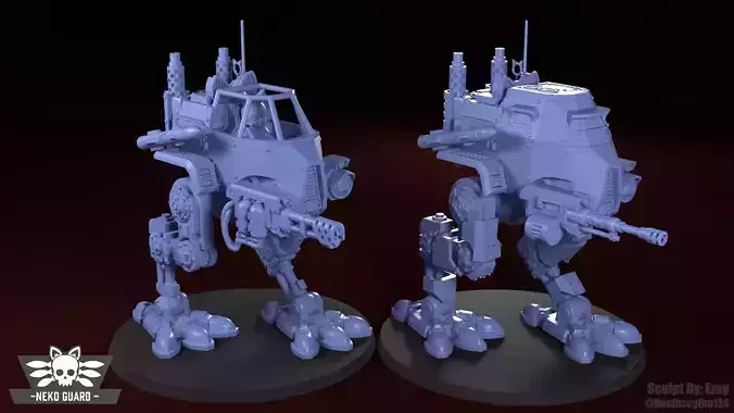 Neko Guard - Kaminari Pattern Sentinel Kit 3D print model