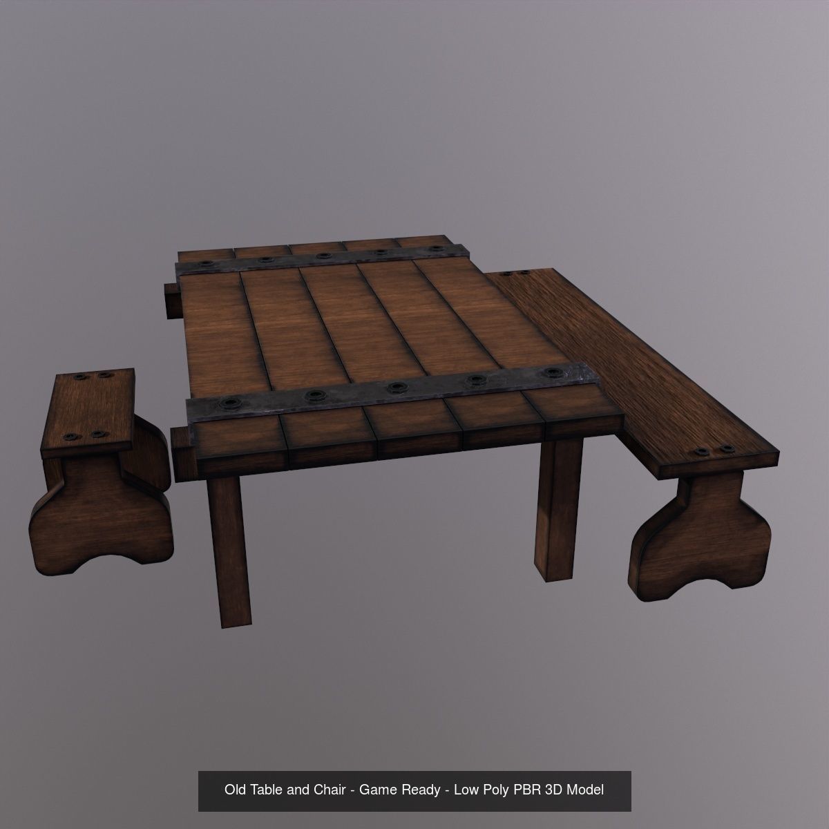 Chair Pack - Game Ready - Low Poly PBR 3D Model 3D Model Collection_4