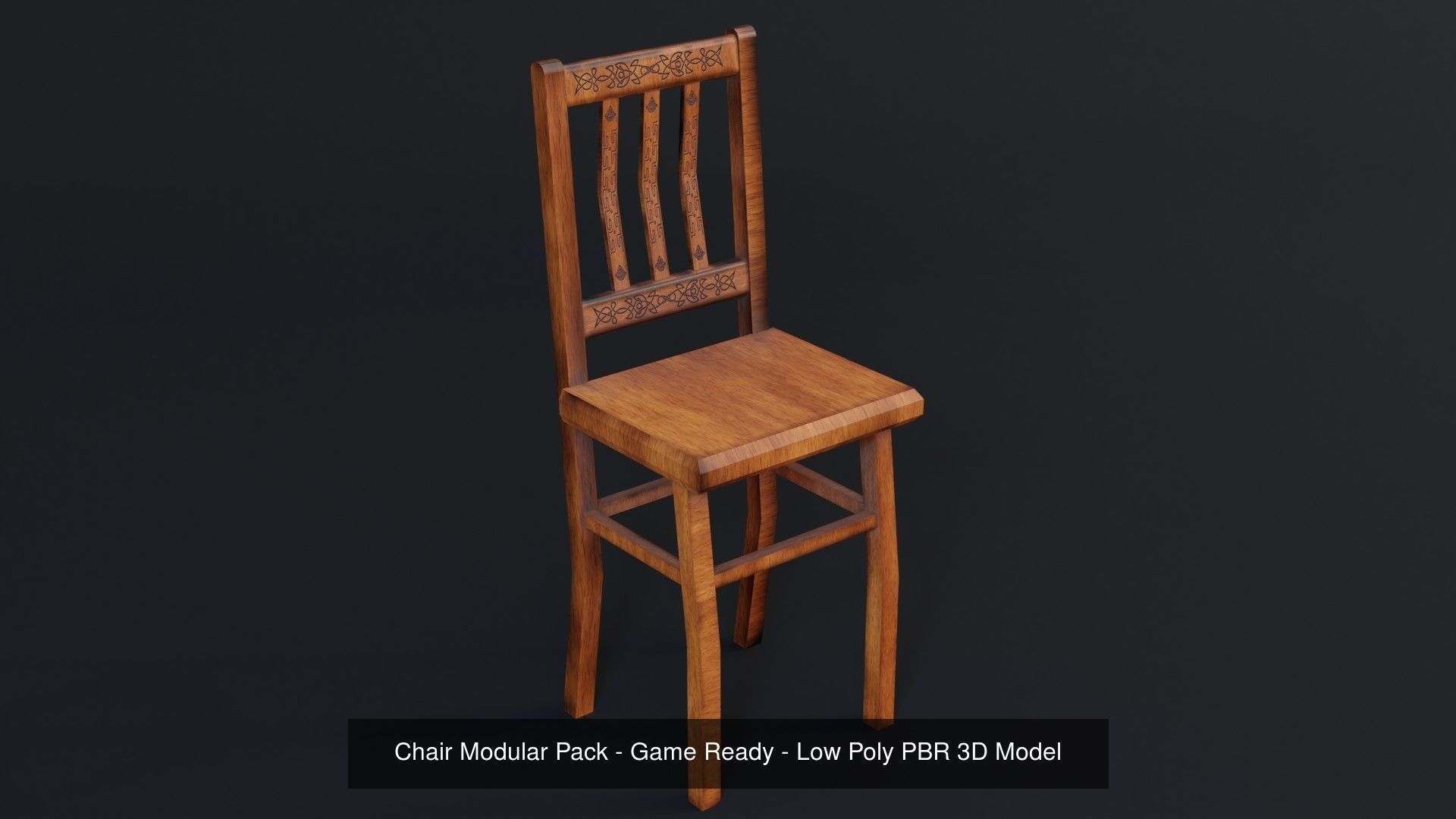 Chair Pack - Game Ready - Low Poly PBR 3D Model 3D Model Collection_2