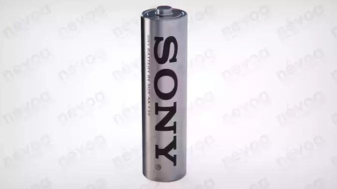 AA battery - Sony 3D model