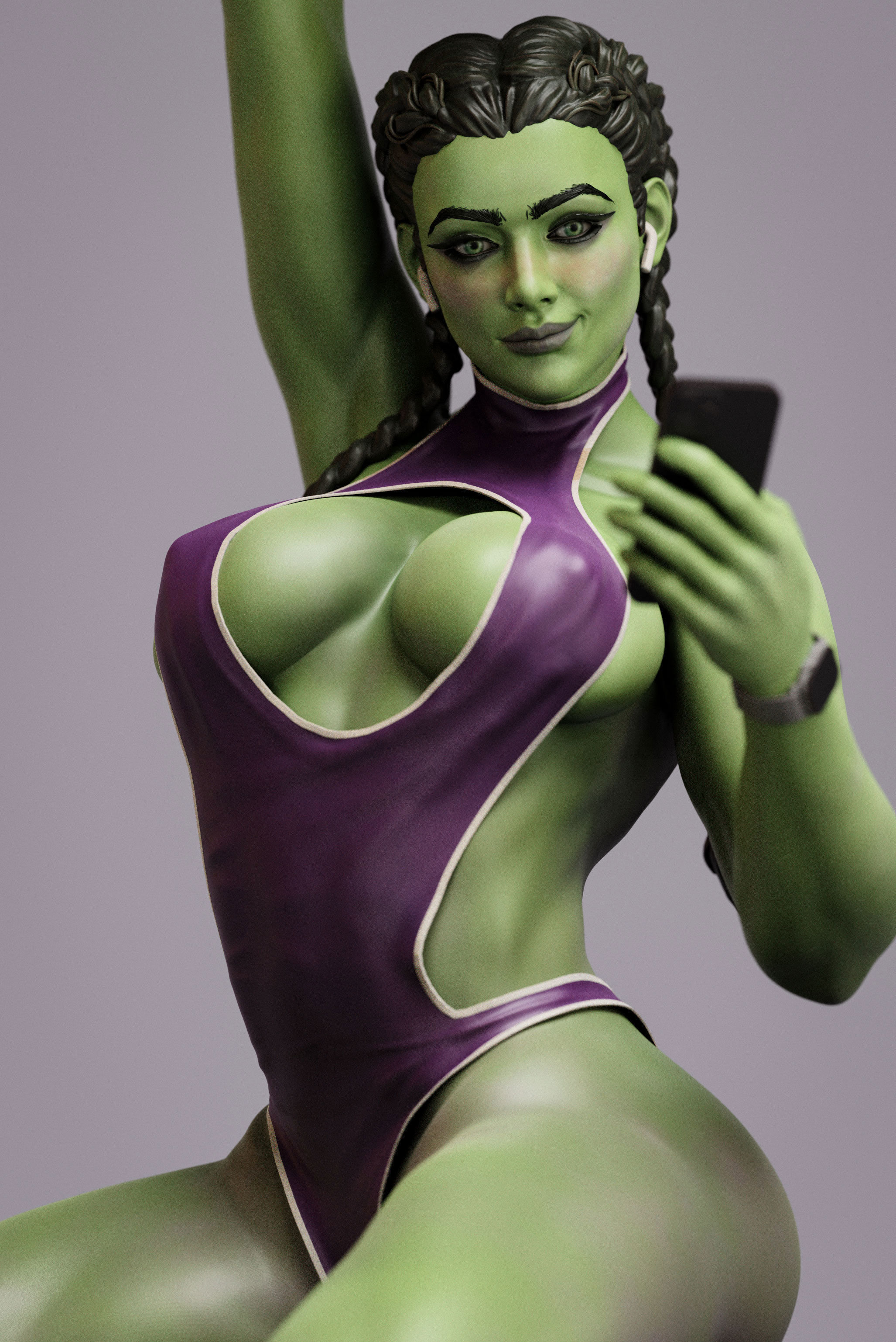 She Hulk 3D print model_1