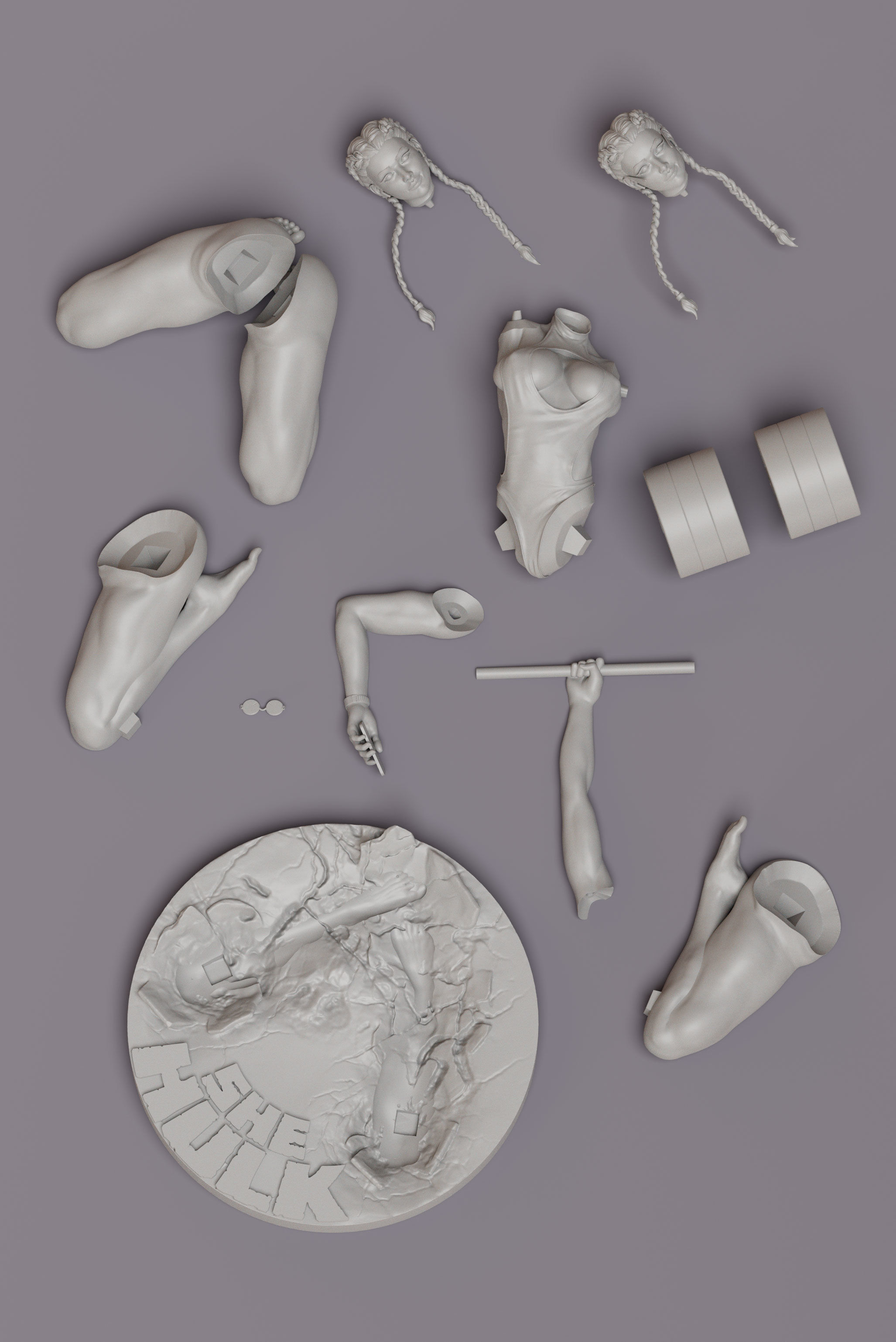 She Hulk 3D print model_3