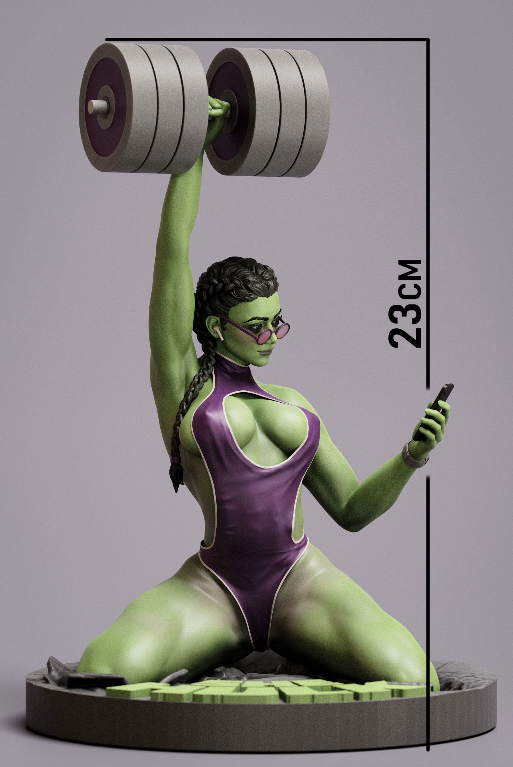 She Hulk 3D print model_10
