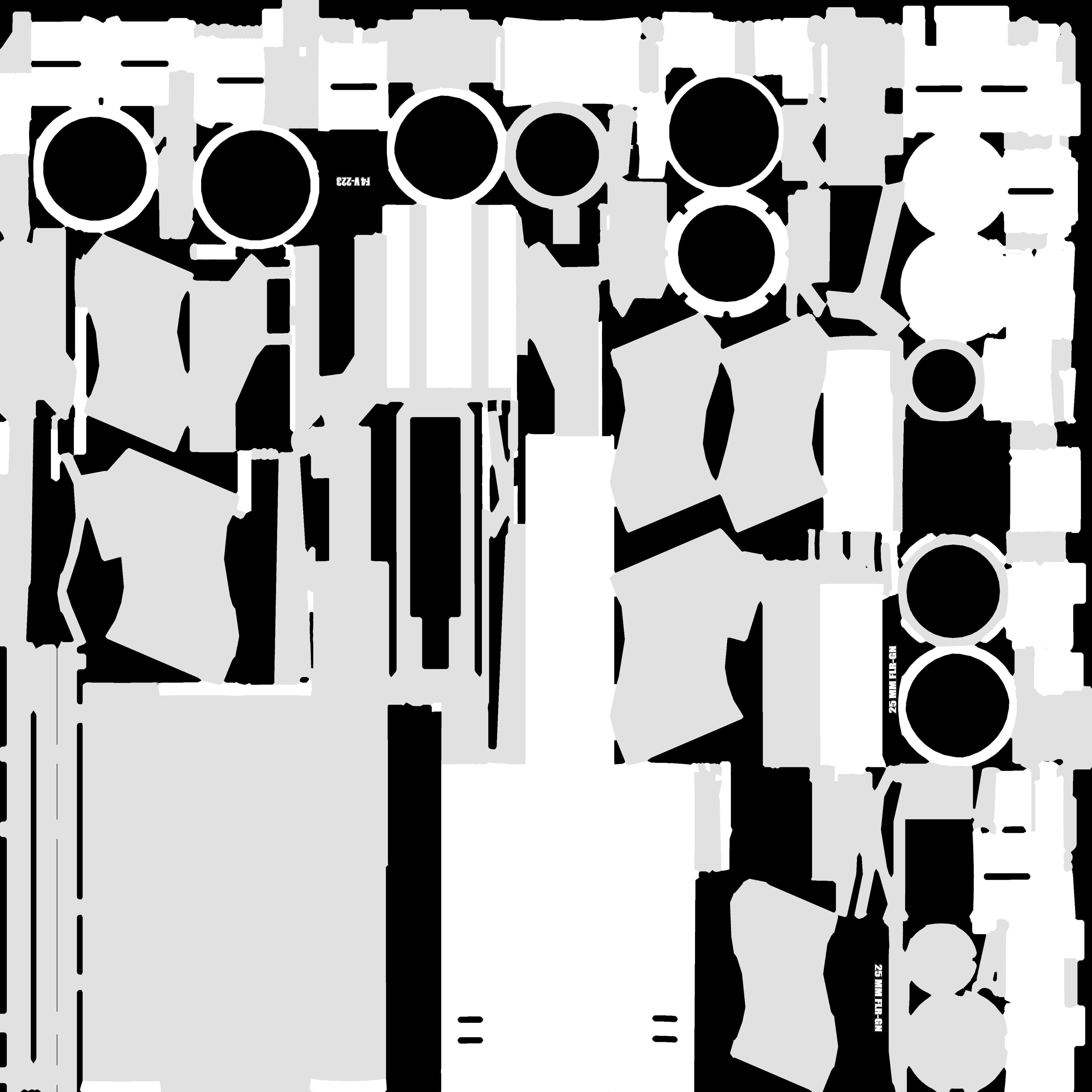 Sci-fi flare gun for games 3D model_8