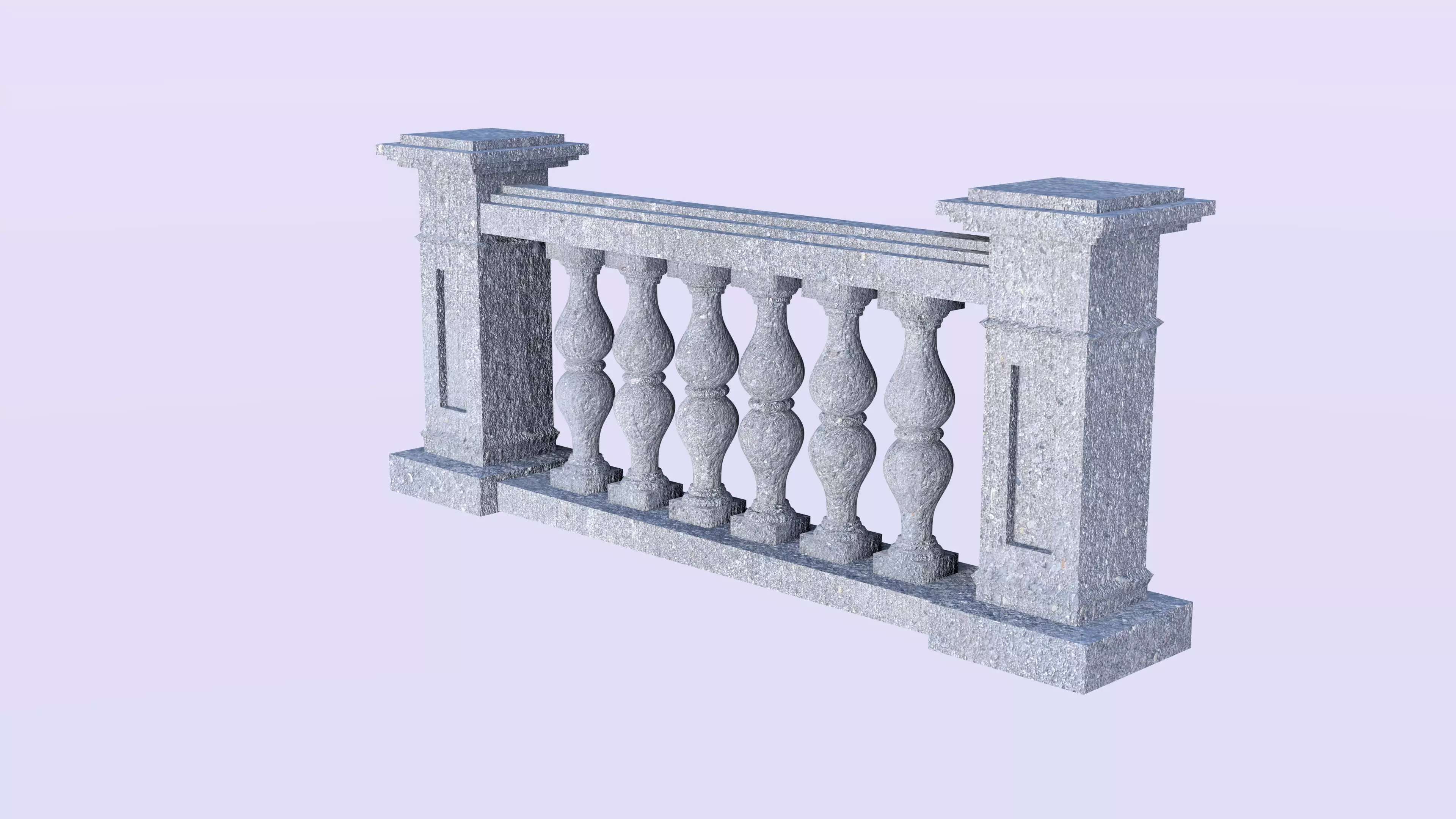 Contemporary 3D Balustrade Concepts 3D model_0