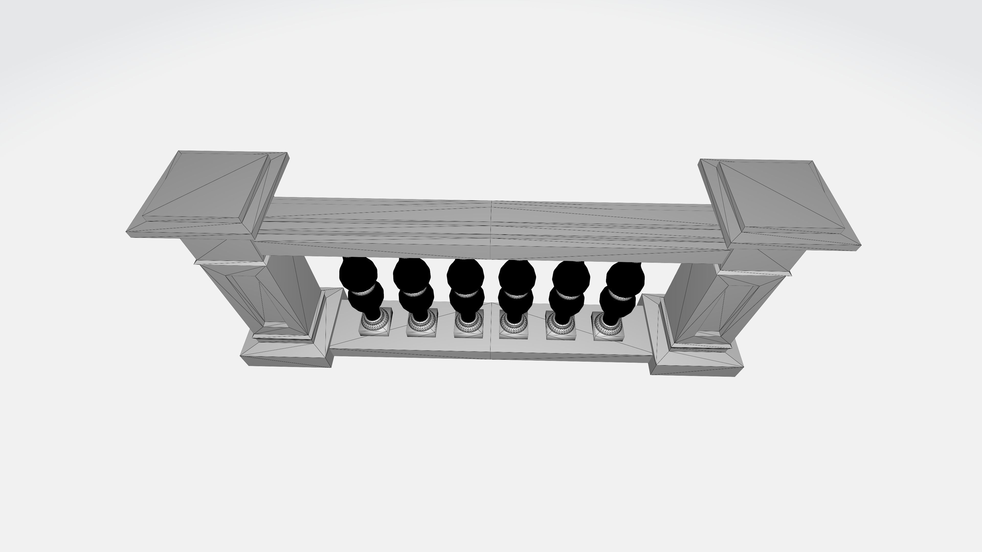 Contemporary 3D Balustrade Concepts 3D model_4