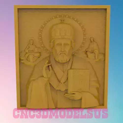  The St Nicholas 3D MODEL STL FILE FOR CNC ROUTER LASER 3D print model