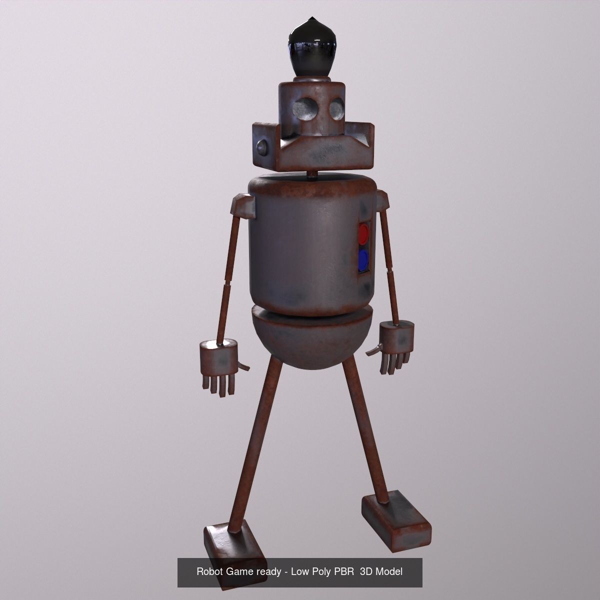 Robot Pack - Game Ready - Low Poly PBR 3D Model 3D Model Collection_4