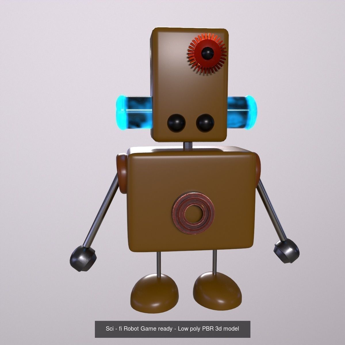Robot Pack - Game Ready - Low Poly PBR 3D Model 3D Model Collection_3