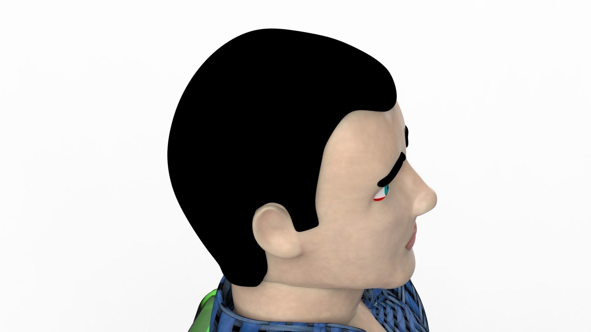 Sitting Manikin 3D model_7