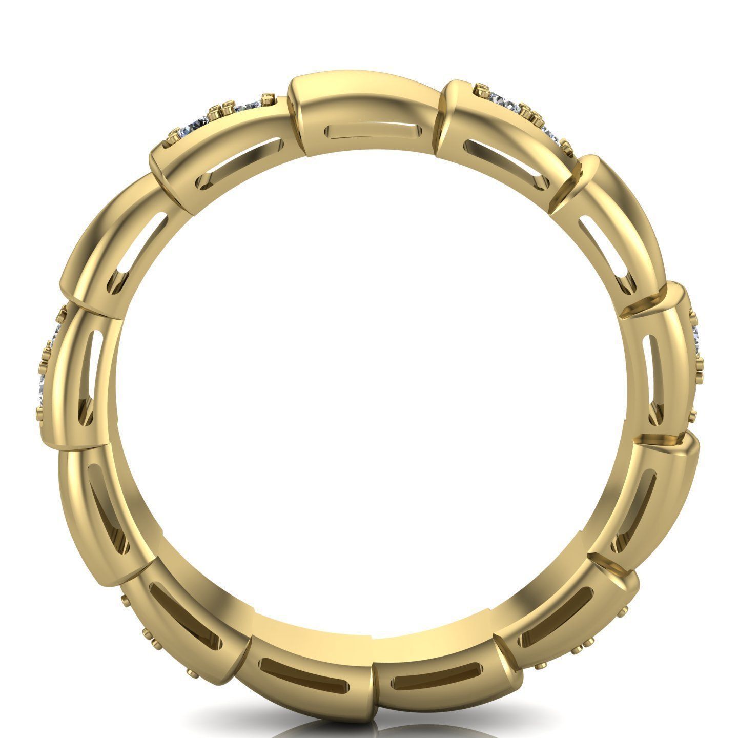 Snake Engagement Wedding Ring With Diamonds 3D print model 3D print model_3