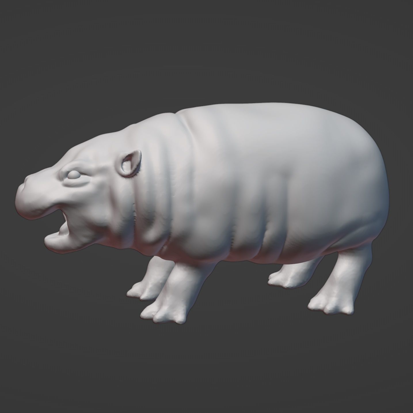 Baby Hippo Moo Deng 3D print model_1