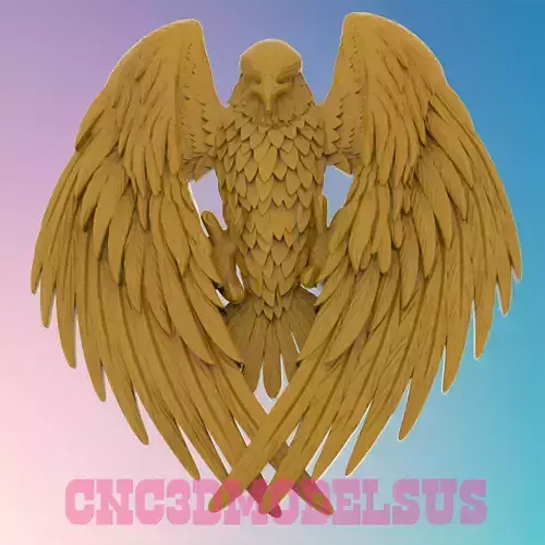 Eagle before attack 3D MODEL STL FILE FOR CNC ROUTER LASER