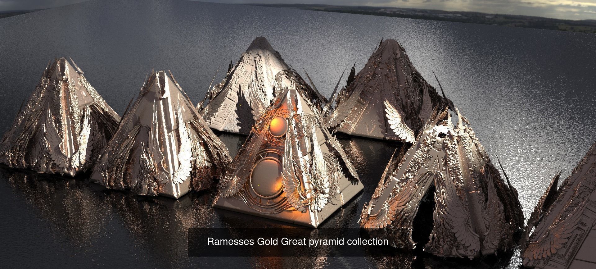 Fantasy Nile Egyptian Pyramid collection _23