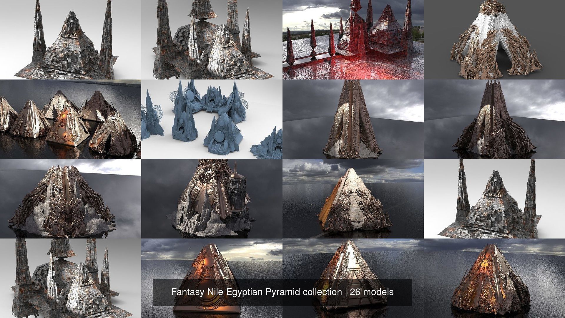 Fantasy Nile Egyptian Pyramid collection _2