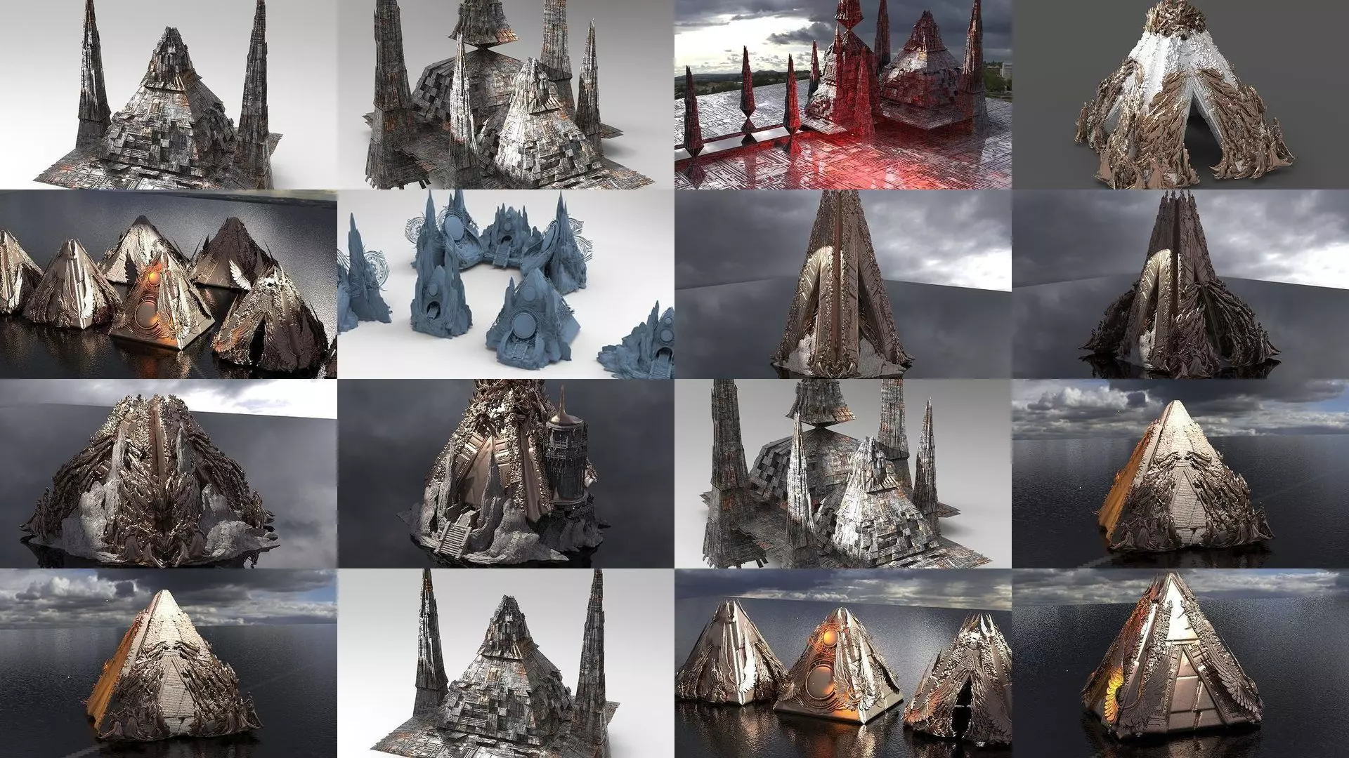 Fantasy Nile Egyptian Pyramid collection _0