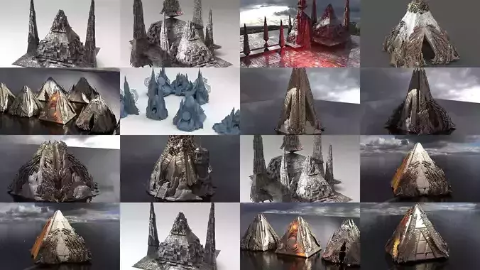 Fantasy Nile Egyptian Pyramid collection 