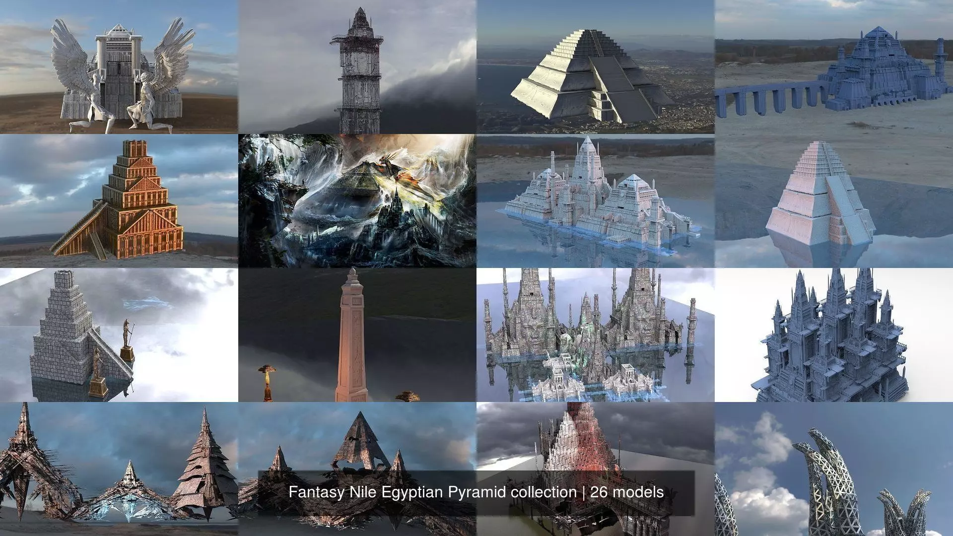 Fantasy Nile Egyptian Pyramid collection _1