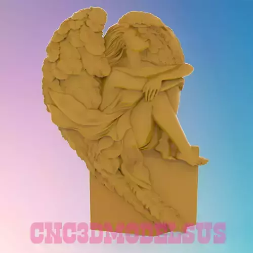 Angel girl 3D MODEL STL FILE FOR CNC ROUTER LASER