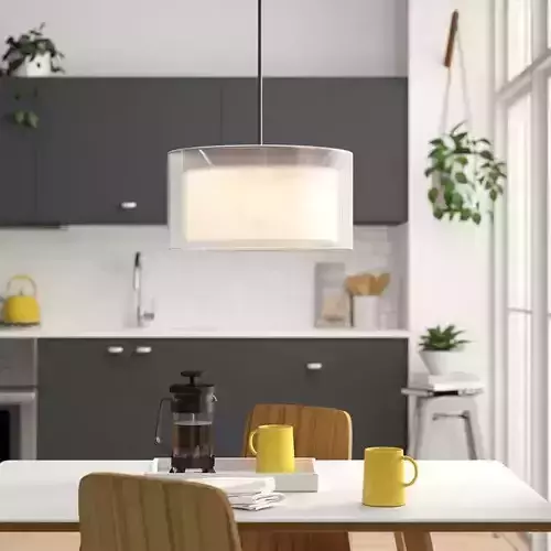 Isbah Light Dimmable Drum Chandelier