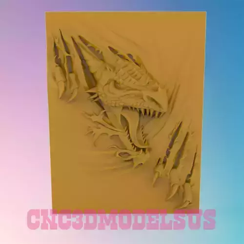  Raptor 3D MODEL STL FILE FOR CNC ROUTER LASER  3D print model