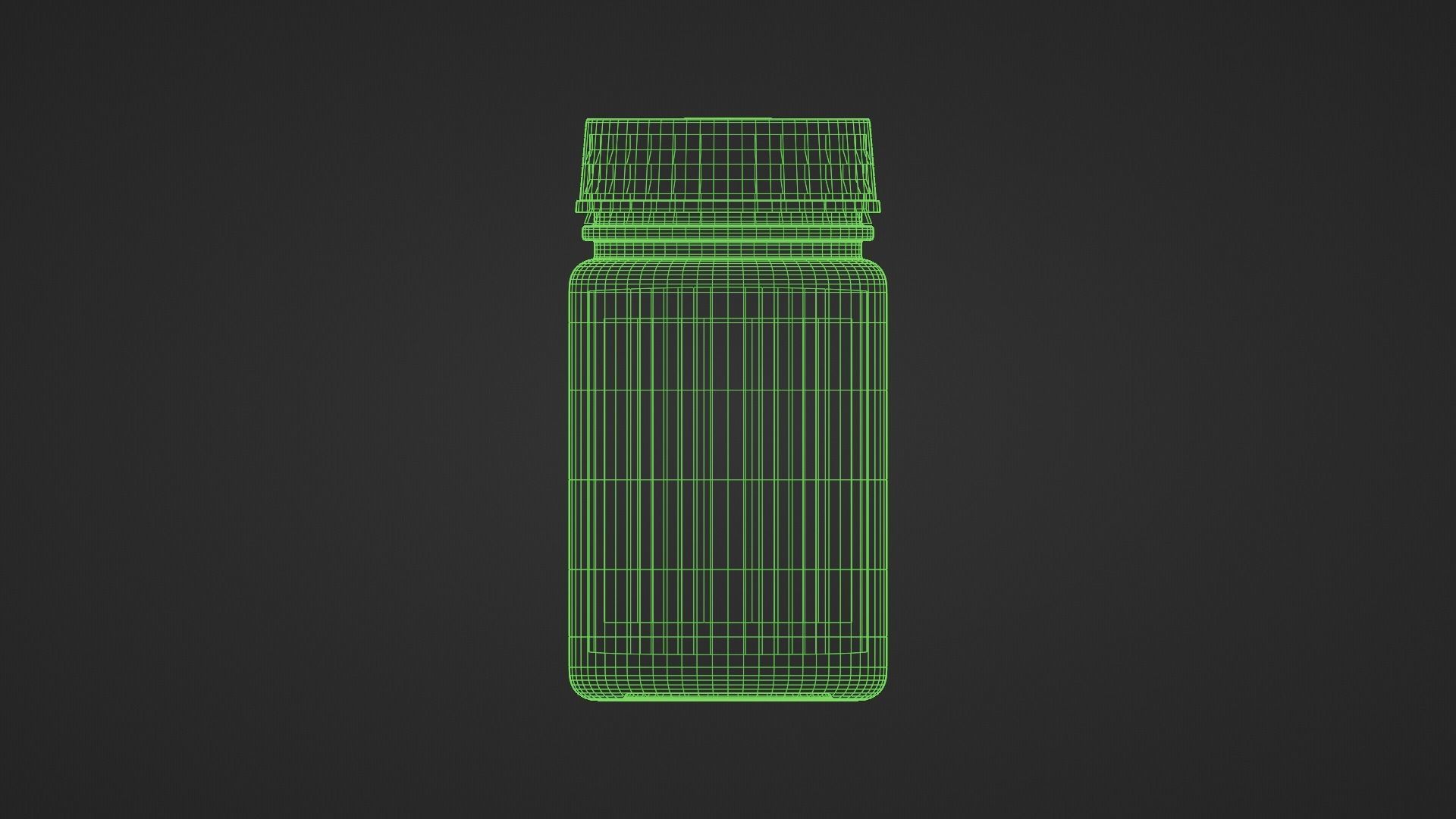 Medical Pill Bottle 3D Model - Pharmaceutical 3D model_3