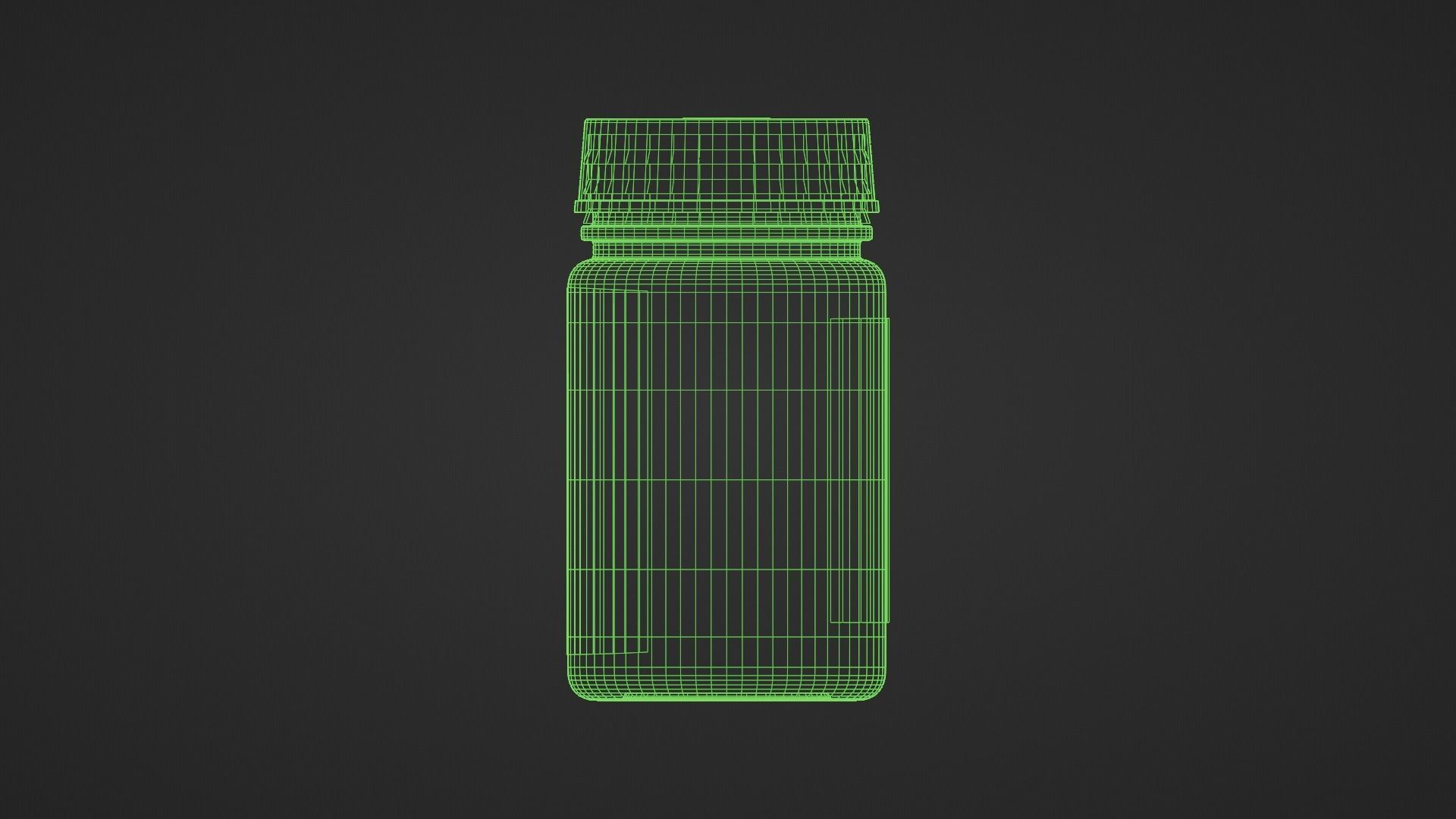 Medical Pill Bottle 3D Model - Pharmaceutical 3D model_4