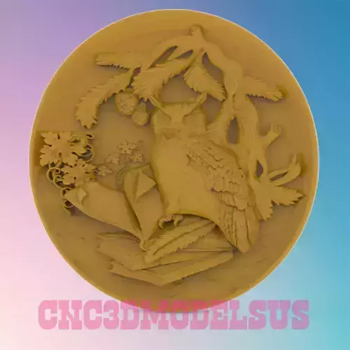 Owl 3D MODEL STL FILE FOR CNC ROUTER
